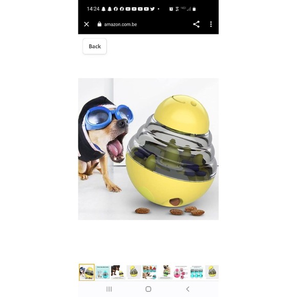 Automatic Pet Feeder Dog Cat Food Dispenser Tumbler Bowl Interactive Ball Toy - Picture 7 of 15